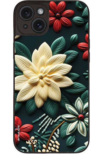 Other Θήκη Sonique Σειράς 3D Λουλουδιών για Apple iPhone 15 Plus Πράσινη