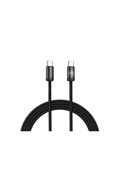 TELLUR Cablu de date și încărcare rapidă minimalist USB-C la USB-C, 60 W, 1 m...
