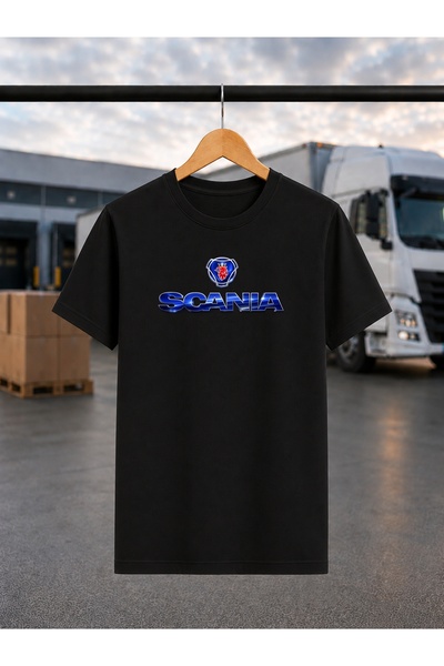 ONUR KANGAL Scania Tır Temalı Baskılı Premium Tişört TRC-7046