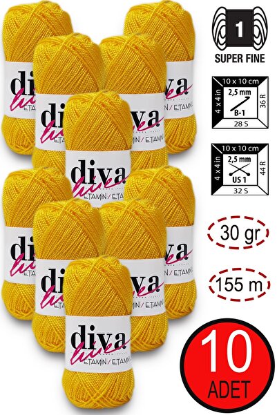 Diva İplik Diva Etamin 05 Galben (Pachet de 10)