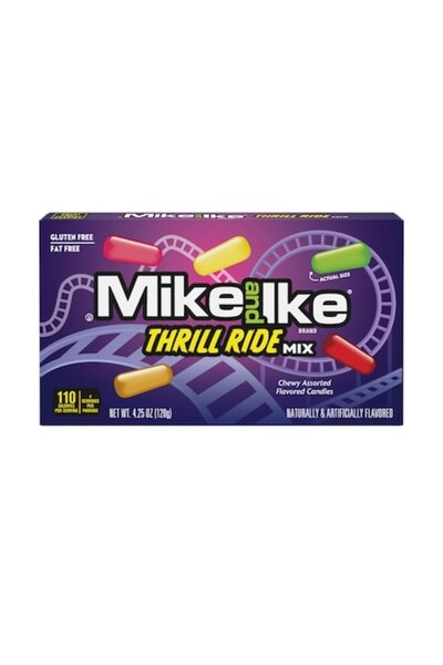 Mike and Ike Mike & Ike Thrill Ride Mix, 120 g – Gummy candies, intense fruit...