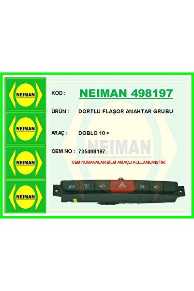 BESCHER Gldisptm Dortlu Flasher Switch Assembly Doblo (111519) 10 -