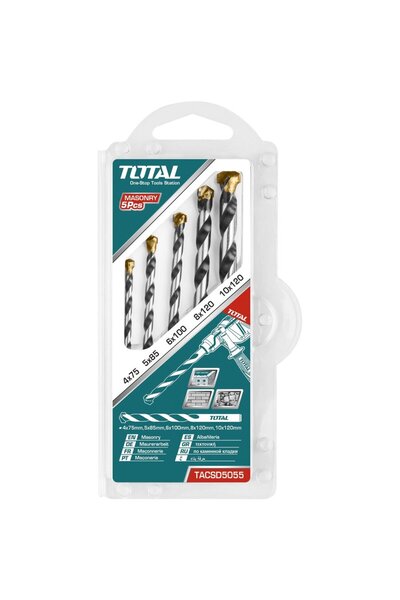 TOTAL Set burghie pentru beton: 5 buc