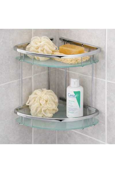 ÇELİK BANYO 25-172 - Karmi̇na Glass Oval Sponge Holder Double 18*18