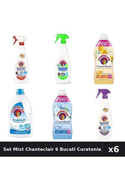 Chanteclair Set 6 Degresant și Detergent - 600ml, 1575ml, 1800ml - Curatenie ...