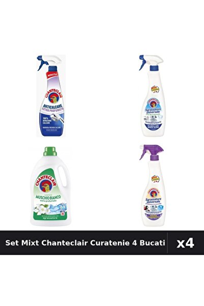 Chanteclair Set 4 Degresant și Detergent 625ml 600ml 1575ml - Curatenie Completa