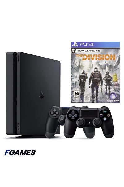 Sony Consola Playstation 4 Slim Ps4 500gb + Două controlere + Tom Clancy& # x...