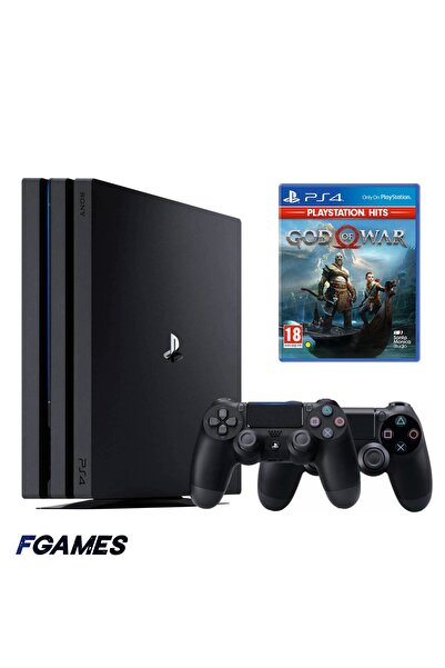 Sony Consola Playstation 4 Pro Ps4 1TB + Două controlere + God Of War PlaySta...