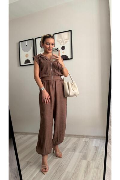 İNVİSUS Set vestă cu glugă și pantaloni