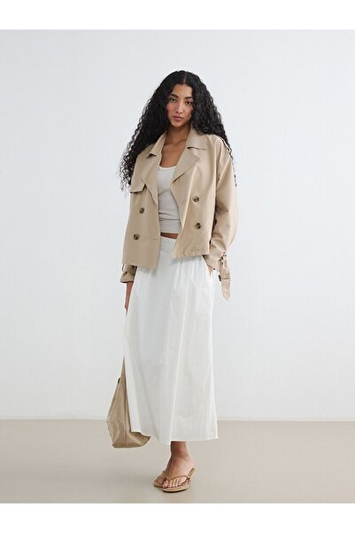 LC Waikiki Xside Zippered Flared Skirt
