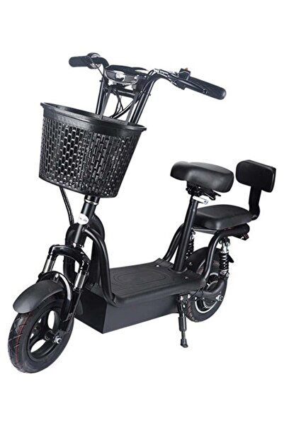 Genrric Limodo Electric Scooter Black for Adults with Front Basket and Dual S...
