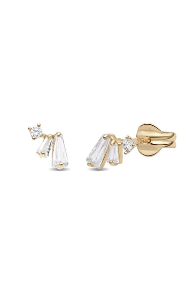 Lisa&Co. Cercei Aur Papillon Baguette