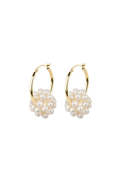 Lisa&Co. Gold Earrings Thick Hoops L Bundle