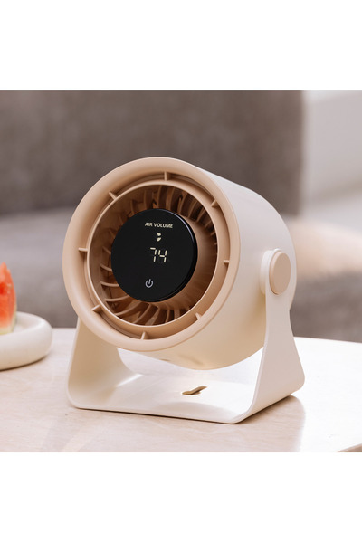 FOXMAG24 Desk and wall fan with adjustable speeds, digital display, ambient l...