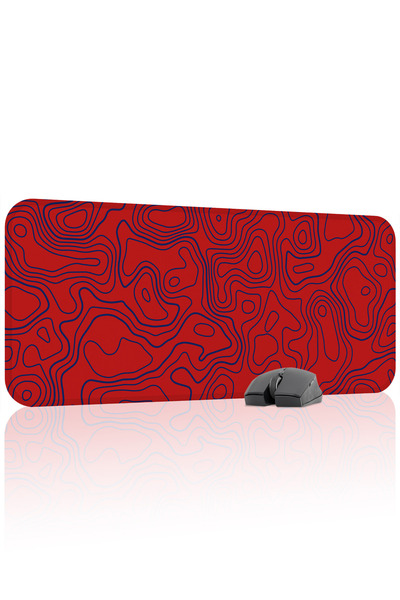 mousepad bastir Roșu Bleumarin 70x30 Mouse Pad pentru jucători de gaming, cu ...
