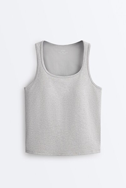 Oysho Evermove square-neck tank top
