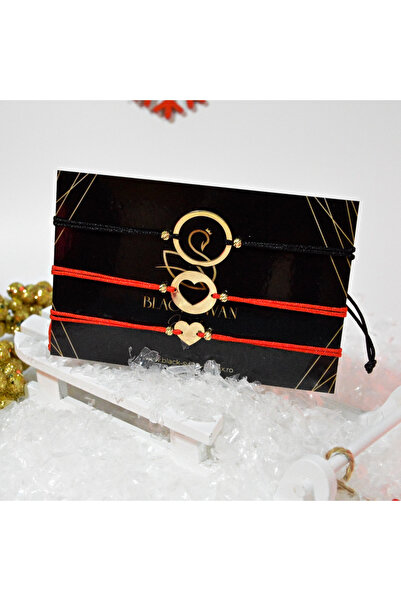BLACK SWAN Bijoux Set 3 bratari - Puzzle Familie - Tata, mama si copilul - Di...