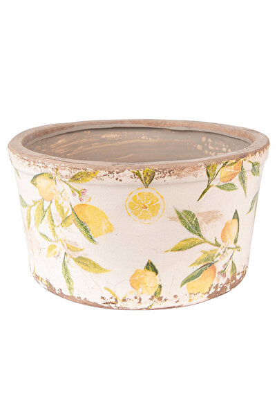Clayre Ghiveci ceramic decorativ 16x9 cm model lamai