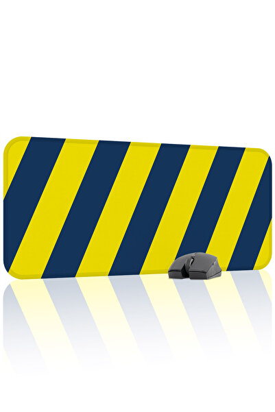 mousepad bastir Yellow Navy Blue 70X30 XL Fan Gaming Player Mouse Pad Non-Sli...