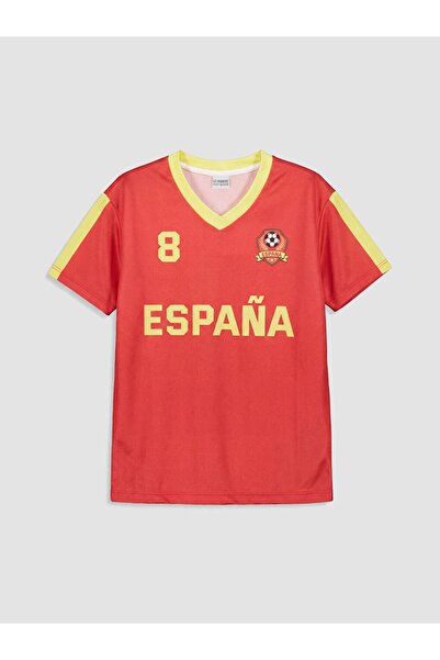 LC Waikiki تي شيرت LCW Kids Espana مطبوع للفتيات