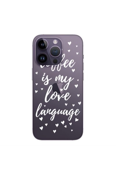 Other Apple iPhone 14 Pro Max Coffe is my love language Transparent Silicone ...