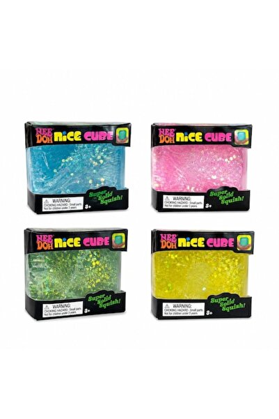 victiny Jucărie squishy antistres, design cuburi de gheață cu sclipici, multi...