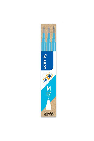 Pilot Rezervă roller Frixion Ball 0.7 mm, set 3 bucăți, albastru