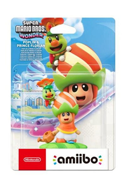 amiibo Super Mario BW Figure - Poplin & Prince Florian Multicolor