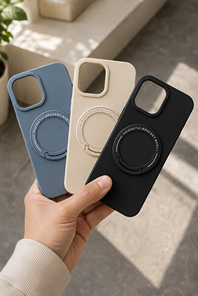 Megslife İphone 11 PRO Uyumlu - 3’lü Set Manyetik Telefon Kılıfı Seti - Mat D...