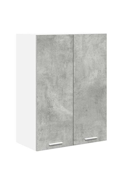 vidaxl Wall-mounted cabinet Concrete grey 60 x 31 x 80 cm Composite wood