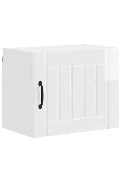 vidaxl Dulap de bucătărie Alb lucios 50 x 31 x 40 cm Lemn compozit