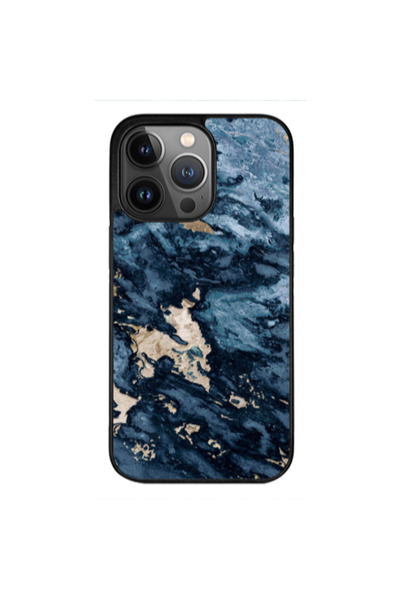 Other Apple iPhone 12 Pro Max Marble Blue Gold Black Glossy Θήκη