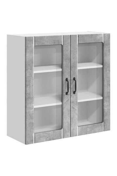 vidaxl Dulap de bucătărie Gri din beton 80 x 31 x 80 cm Lemn compozit