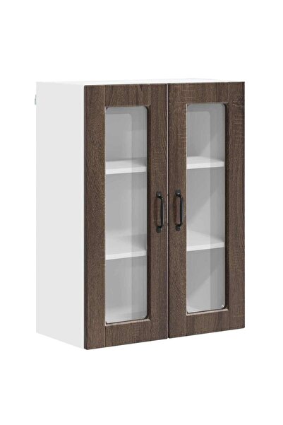 vidaxl Dulap de bucătărie Stejar închis 60 x 31 x 80 cm Lemn compozit