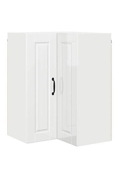 vidaxl Dulap de bucătărie Alb lucios 57 x 57 x 80 cm Lemn compozit
