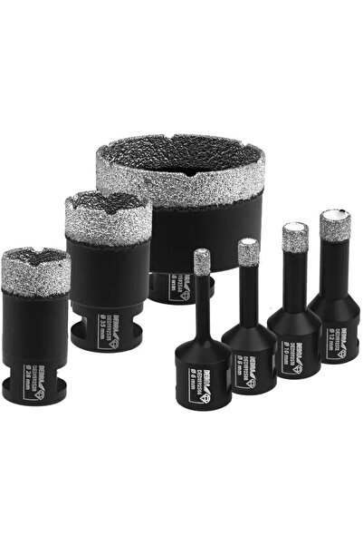 DEDRA EXIM Diamond core bit Top Bottom Set 6,8,10,12,28,35,68mm, drill guide