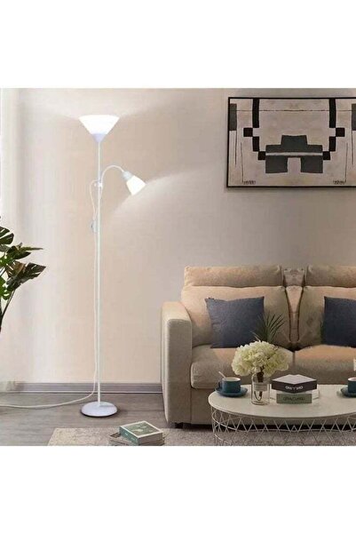 Arabest 12 Watt LED Floor Lamp,Minimalist Design,Double Head,Dimmable,Remote ...