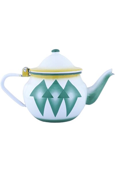 Generic Al Saif Enamel-Coated Teapot with Diamond Design on Lid, 1.16 Liters ...