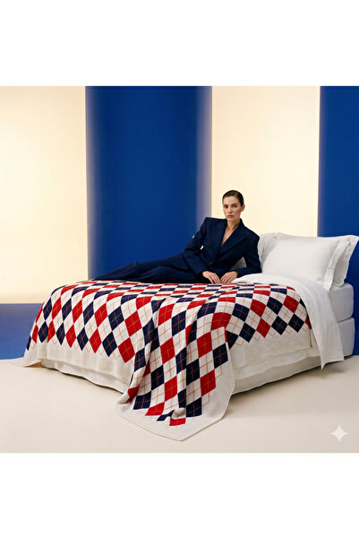 DOUX HOME Baklava Pattern Knitwear Bedspread 220 X 240