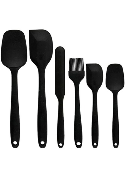 Primo Plus 6 Pieces Heat Resistant Fireproof Nonstick Silicone Spatula Set