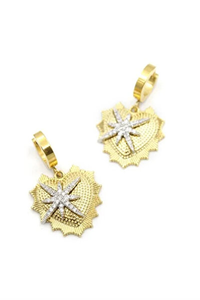 Marsilyan Nvdn- Ieg - North Star Earrings - Gold Iegrs-Nvdn1