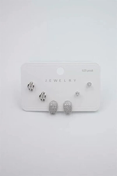 Marsilyan Nvdn- Ieg - Multiple Set Earrings - Silver Iegrs-Nvdn1