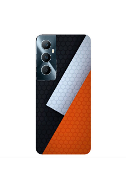 Other Realme C65 Coated hexagon Transparent Silicone TPU Θήκη