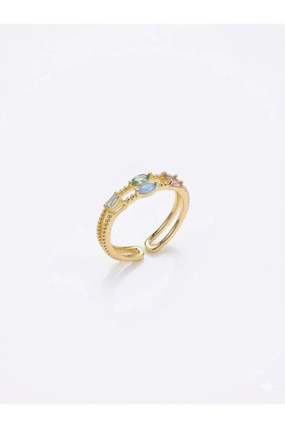 Marsilyan Nvdn- Ieg - Double Row Colorful Stone Ring Iegrs-Nvdn1