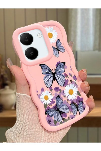 Hontinga Vivo Y27S Compatible Case Camera Protector Pink Silicone Couple Phon...