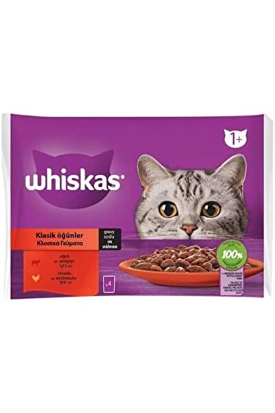 Yıldızan Madinka Whiskas Pouch Sos İçinde Sığırlı Ve Tavuklu Yetişkin Kedi Ko...