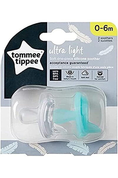 Yıldızan Terra Organik Tommee Tippee 2-Pack Ultra Light Silicone Pacifier 6-1...
