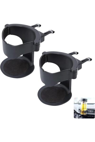 Yıldızan Terra Organik Car Cup Holder, 2 Piece Adjustable Air Vent Clip-On Ho...