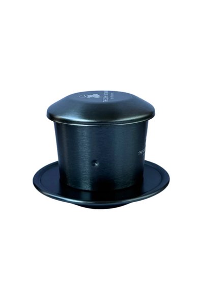 The Caphe Vietnam Vietnamese Coffee Phin Filter (Midnight Grey) | Aluminium Drip Coffee Maker | Traditional Slow Drip Brewer | Reusable Coffee Filter | Portable Coffee Maker