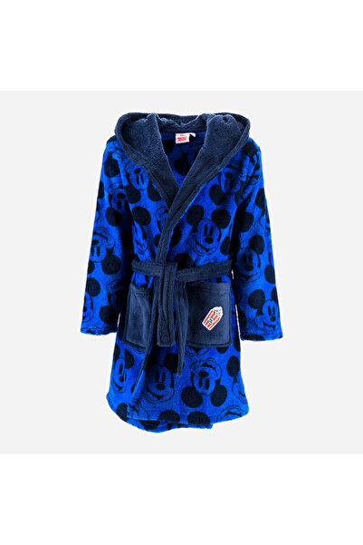 Disney Mickey Mouse Coral Fleece Bathrobe with Hood